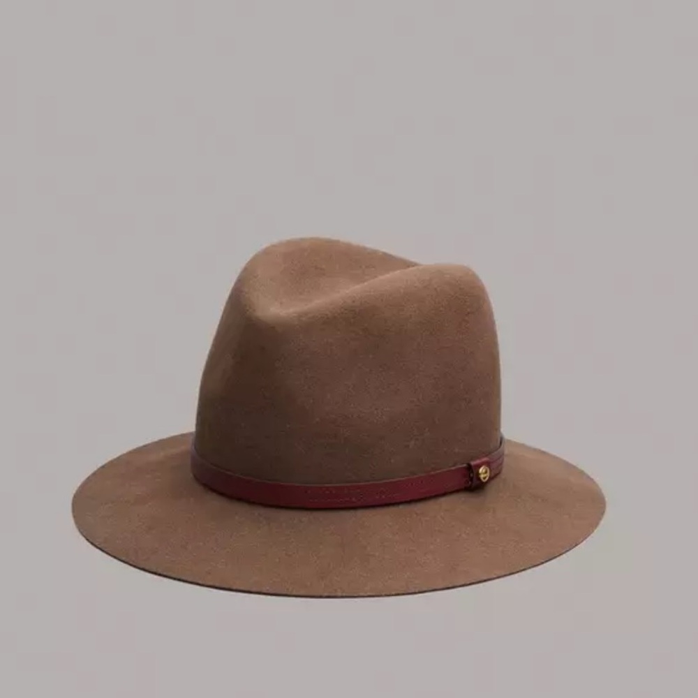 Rag & Bone Floppy Brim Fedora in Pecan - Size Medium